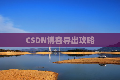 CSDN博客导出攻略